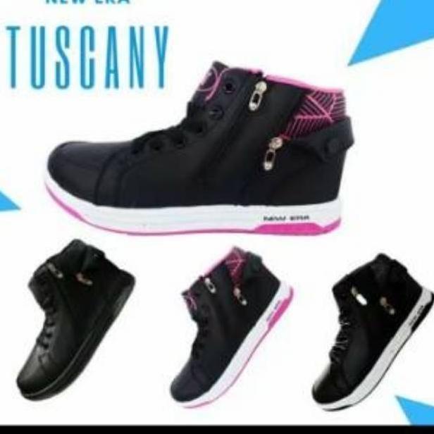 TPG.25Au22ᴺ • SEPATU SEKOLAH ANAK HITAM NEW ERA TUSCANY/REBECCA SEPATU ANAK HITAM SIZE 30-42
