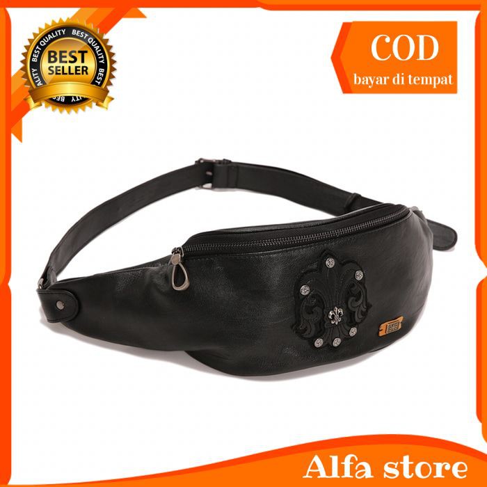 waistbag Tas Selempang Bahu Kulit Pria Slingbag import tas slempang dada cowok terbaru sb175