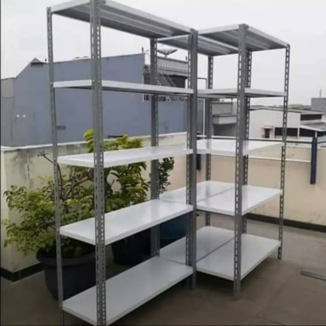 Rak Besi 5Susun Rak putih Rak Gudang