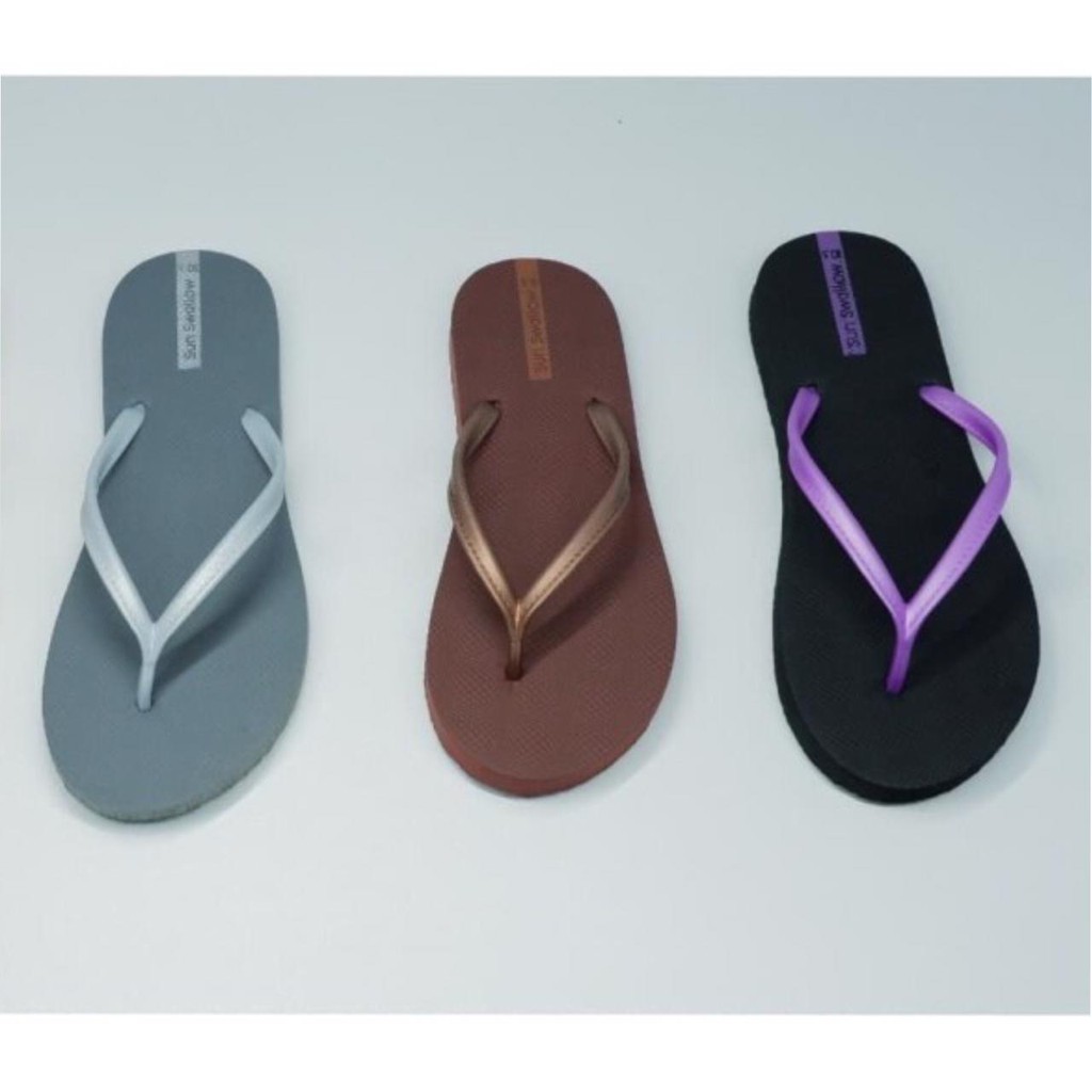 GROSIR SANDAL ISI 6 Sandal Jepit / Sendal Jepit Wanita Sunswallow Tokyo (Per 6 Pcs)