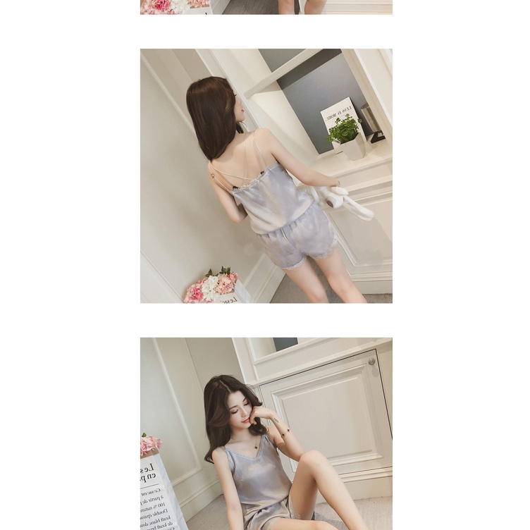 TINO TINO Tanktop Set / Piyama Model Tanktop Motif Lace-8