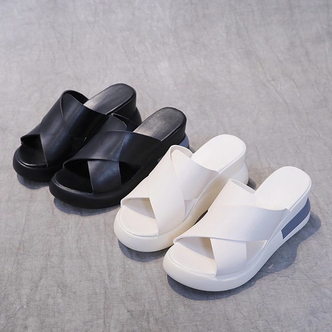 LFS-SW05 Sandal Wedges Wanita Sandal Wanita Import Wedges Tinggi