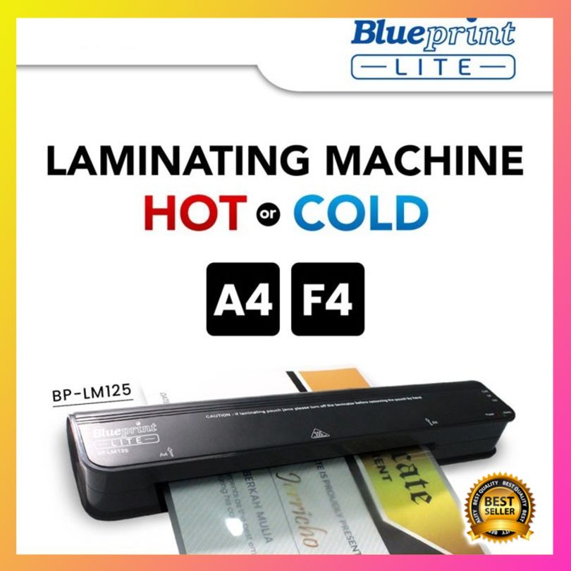 

Diskon Blueprint Lite BP-LM125 LM125 Mesin Laminating Machine Hot Cold A4 F4