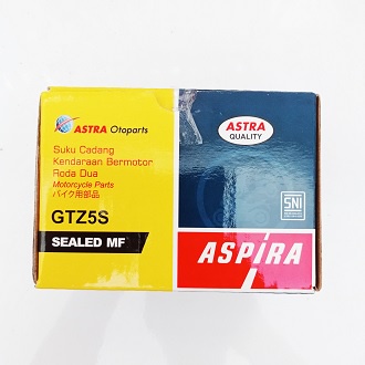 Aki GTZ5S SEALED MF Aspira Aki Accu Kering Motor Vario Beat Supra Revo Original Murah