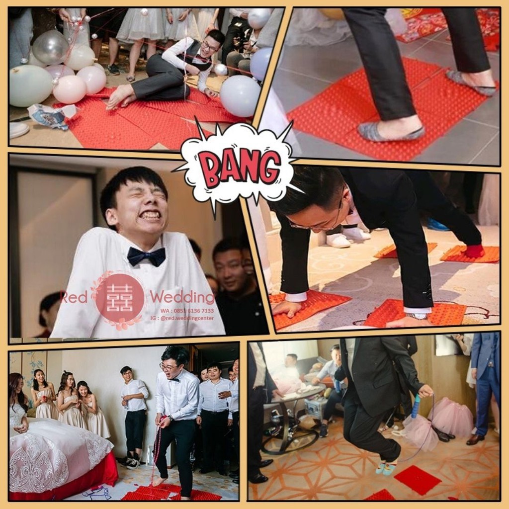 Papan Pijat Papan Injak Massage Board Wedding Game Permainan Accessoris Funny challenge Pengantin Groom Bride