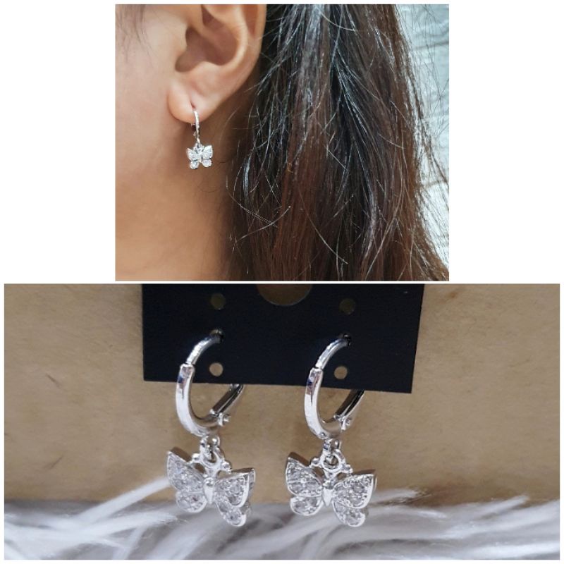 Anting Silver925 Perak Mata kilau anting silver Anti Karat anti alergi anting premium berlian kilap S-86