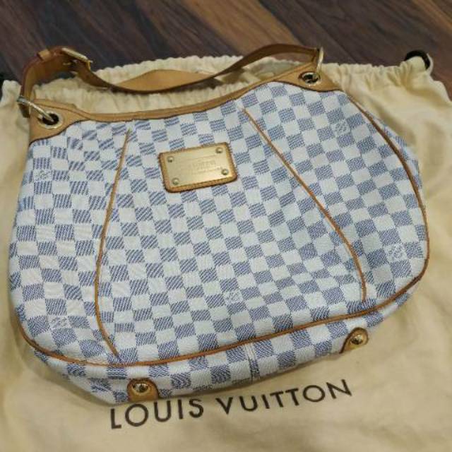 Louis Vuitton Damier Azur Galliera Hobo Bag White