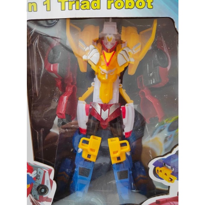 TOBOT TRITAN 3 IN 1 GALAXY DETECTIVES MASTER V SPEED, MONSTER, SHUTTLE