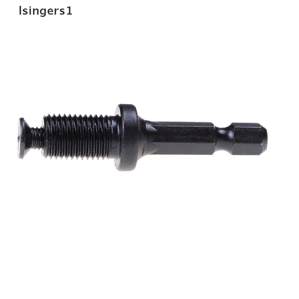 (lsingers1) Adapter Sekrup Hex Shank 1 / 4 &quot;Male Untuk Bor Chuck 6mm / 10mm /13mm / 3 / 8&quot; - 24UNF