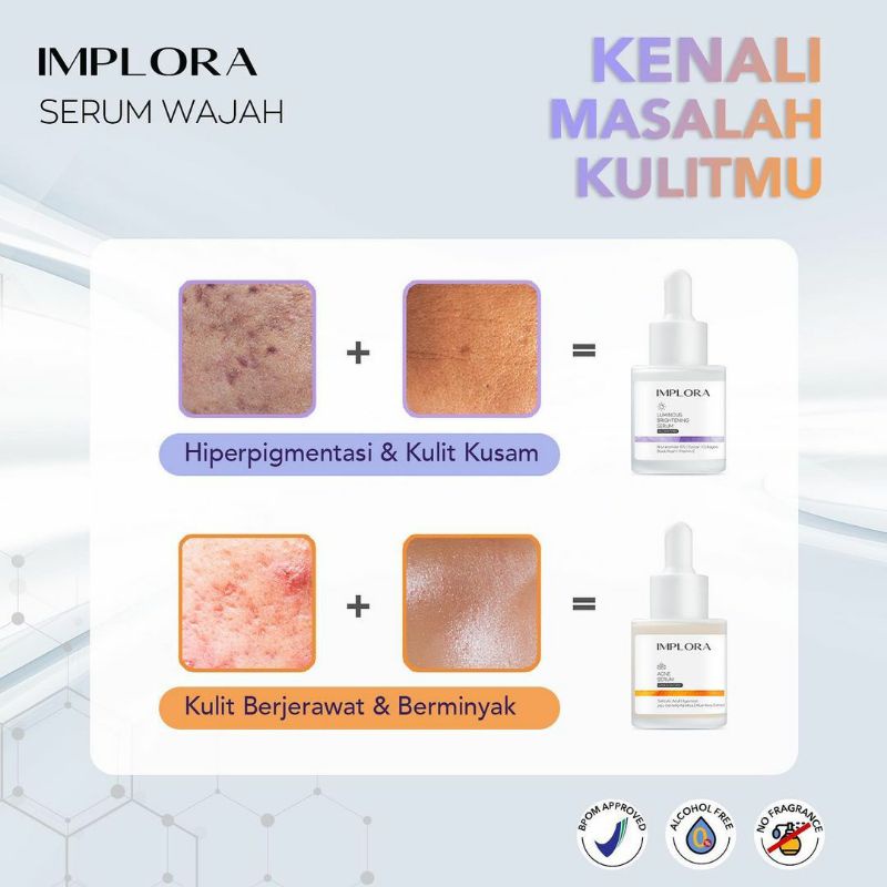 Implora Serum | Acne Serum | Midnight Serum | Peeling Serum | Luminous Serum | hydrating serum | K24 Gold Serum