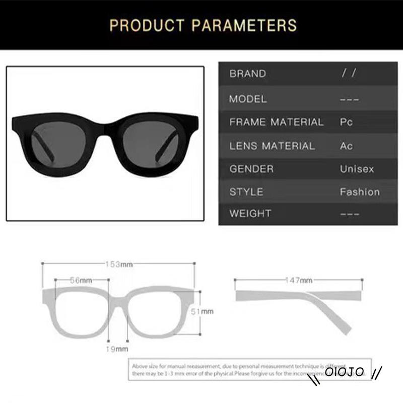 Kacamata Hitam Model Bulat Cekung Gaya Retro Simpel Dengan Frame Kecil ol2