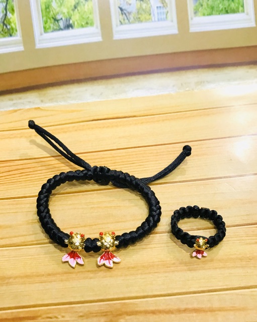 Gelang wanita // gelang rajjut ikan koki // saru ser gelang dan cincin //replika emas // gelang