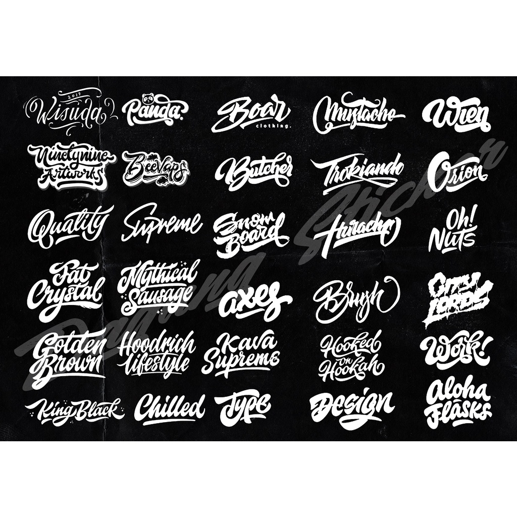 Jasa Desain Logo dan Nama suka-suka Custom Stiker Nama &amp; bisa di jadikan sticker cutting