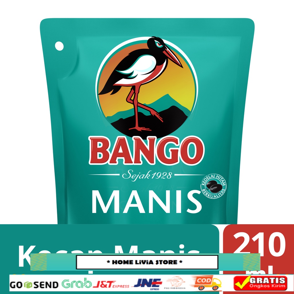 

Bango Kecap Manis Pouch Flatpack 210Ml
