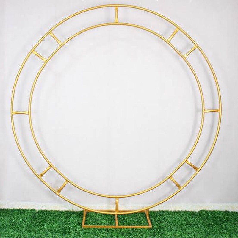 RING BACKDROP BESI DOUBLE HADAP DEPAN / LINGKARAN BESI DEKORASI DOUBLE HADAP DEPAN