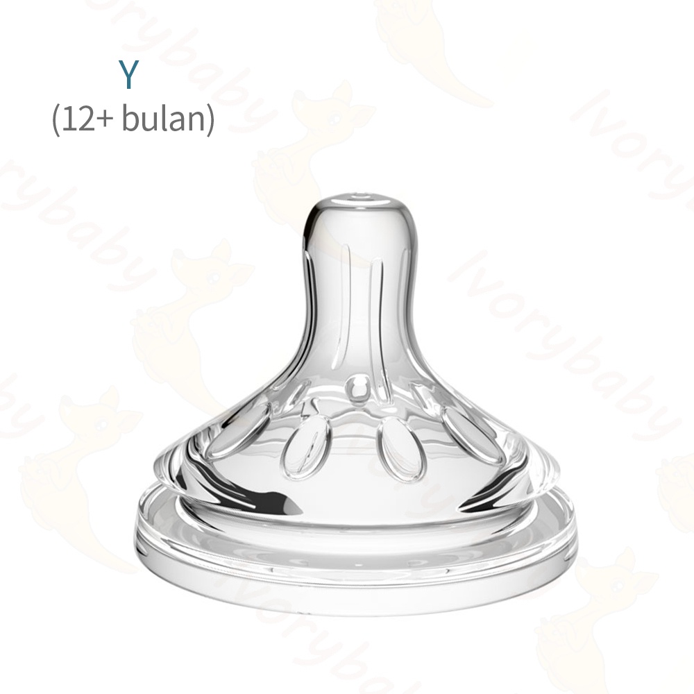 Ivorybaby Dot avent philips silikon nipple dot bayi cocok botol leher lebar-+(12+bulan)