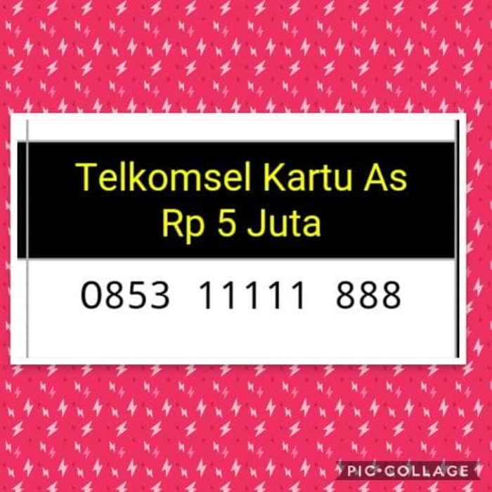 nomor cantik(0853 11111 888)double aaa,tsel AS