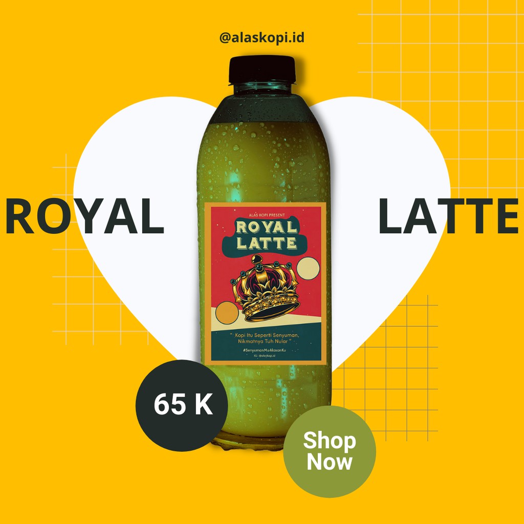 

Royal Latte Kopi Susu 1 Liter Caramel Original - 1000 ml