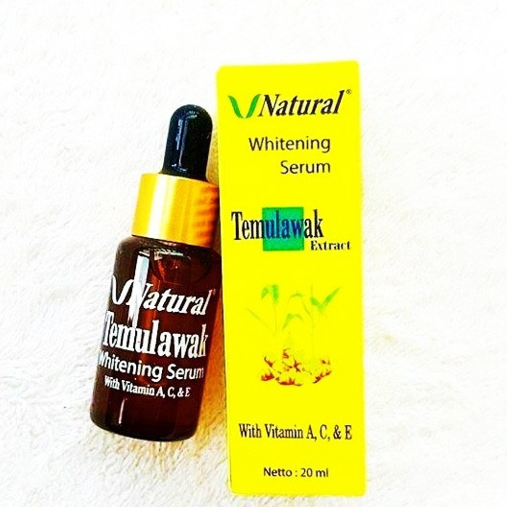 V Natural Whitening Serum Temulawak 20ml