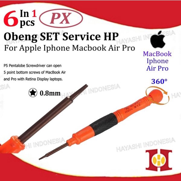 Obeng Set Tool Repair Service Kit Set Pembuka LCD Iphone Android Mac