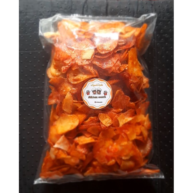 

Keripik Singkong Balado Lengket 500gram (Bonus 30gram 2pcs)