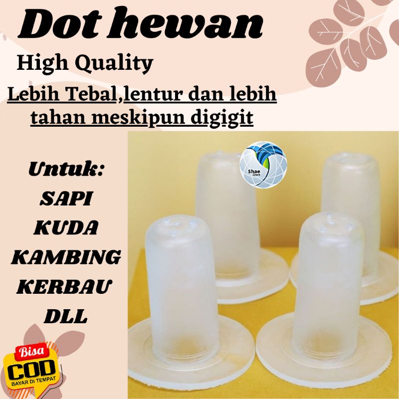 Dot Pedet Anak Sapi Kuda Kerbau Dinosaurus Brontosaurus Dot Silikon Silicone Dot Hewan Ternak