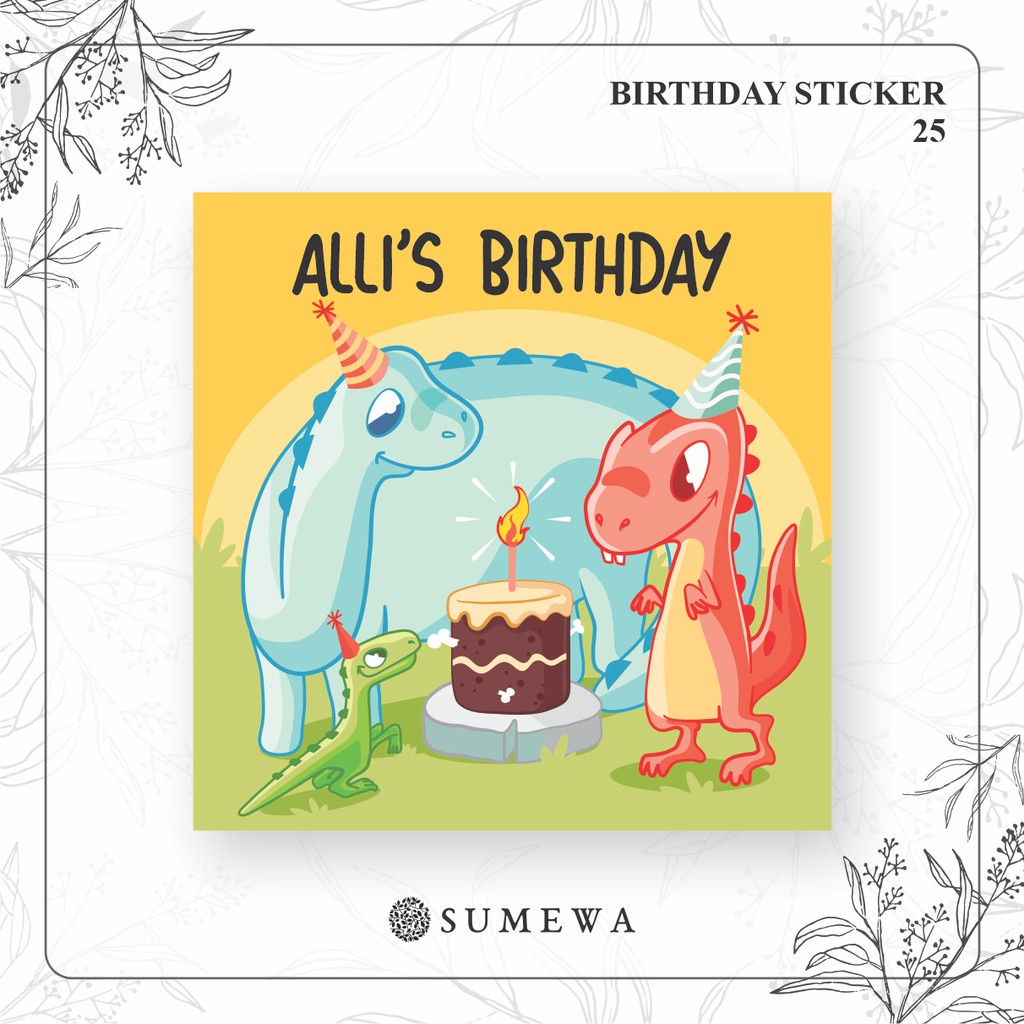 

Sticker Ulang Tahun / Birthday Sticker / Sticker Hampers Bingkisan Ulang Tahun - 25