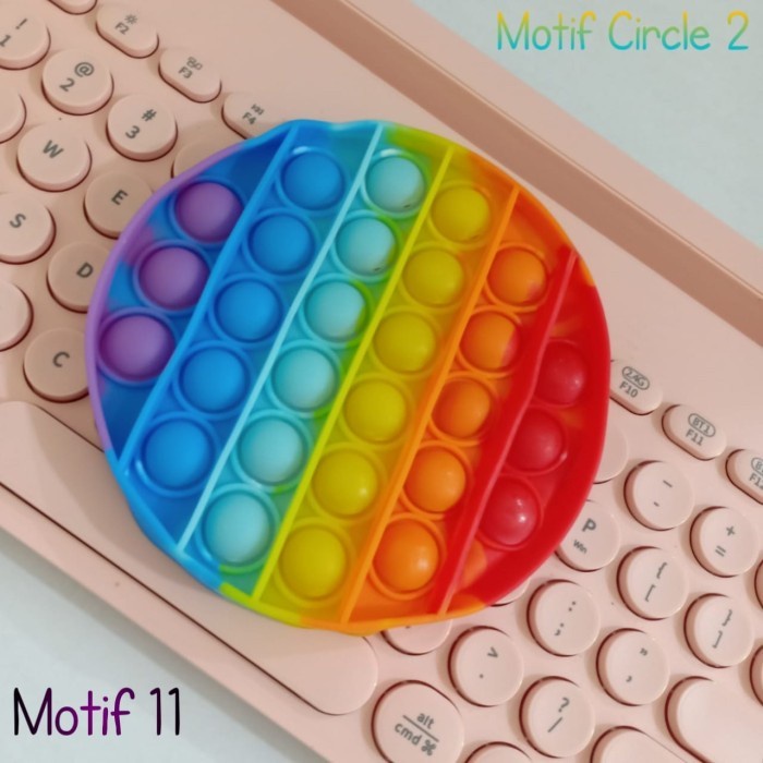 POP IT FIDGET TOY PUSH POP IT RAINBOW MAINAN EDUKASI STRESS RELEASE-MOTIF 11