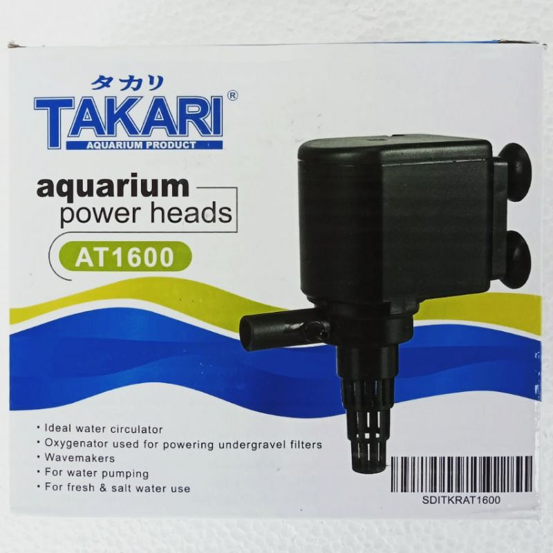power head ph TAKARI AT 1600 Mesin pompa celup aquarium kolam water pump filter