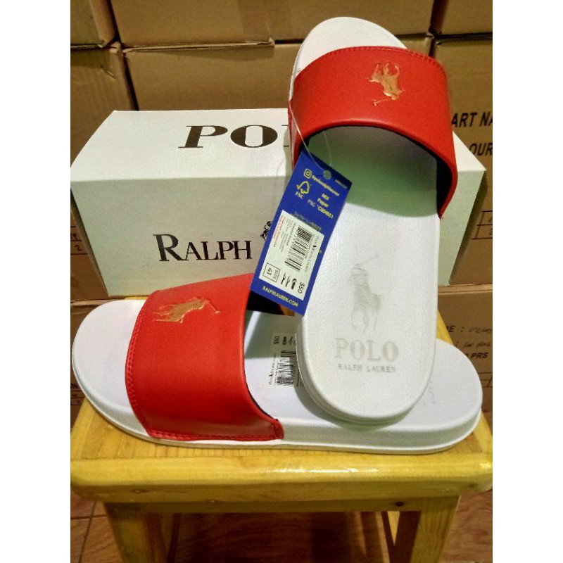 SANDAL SELOP POLO  RALPH  LAUREN  ORIGINAL  Shopee Indonesia 