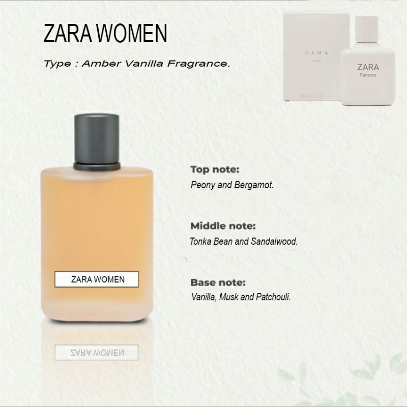 Parfum Refill ZARA FEMME / ZARA WOMEN