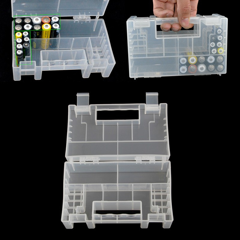 CRE  Plastic Case/Organizer/Holder/Container Battery Storage Box for AAA 9V Battery