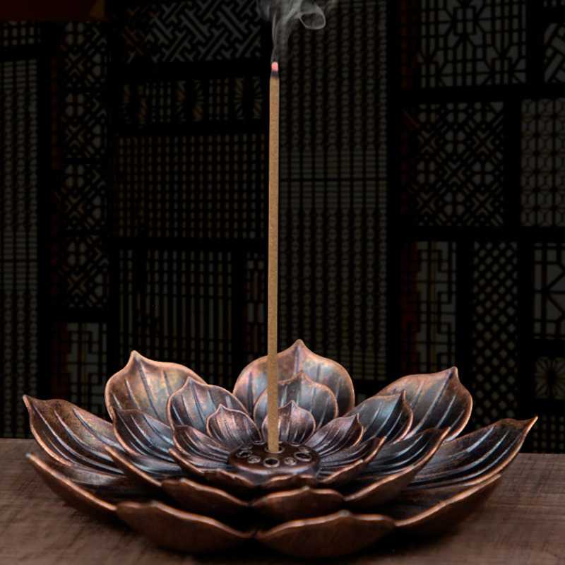 TD - DPR Yinuo Tempat Dupa Incense Stick Holder Desain Lotus - YN002