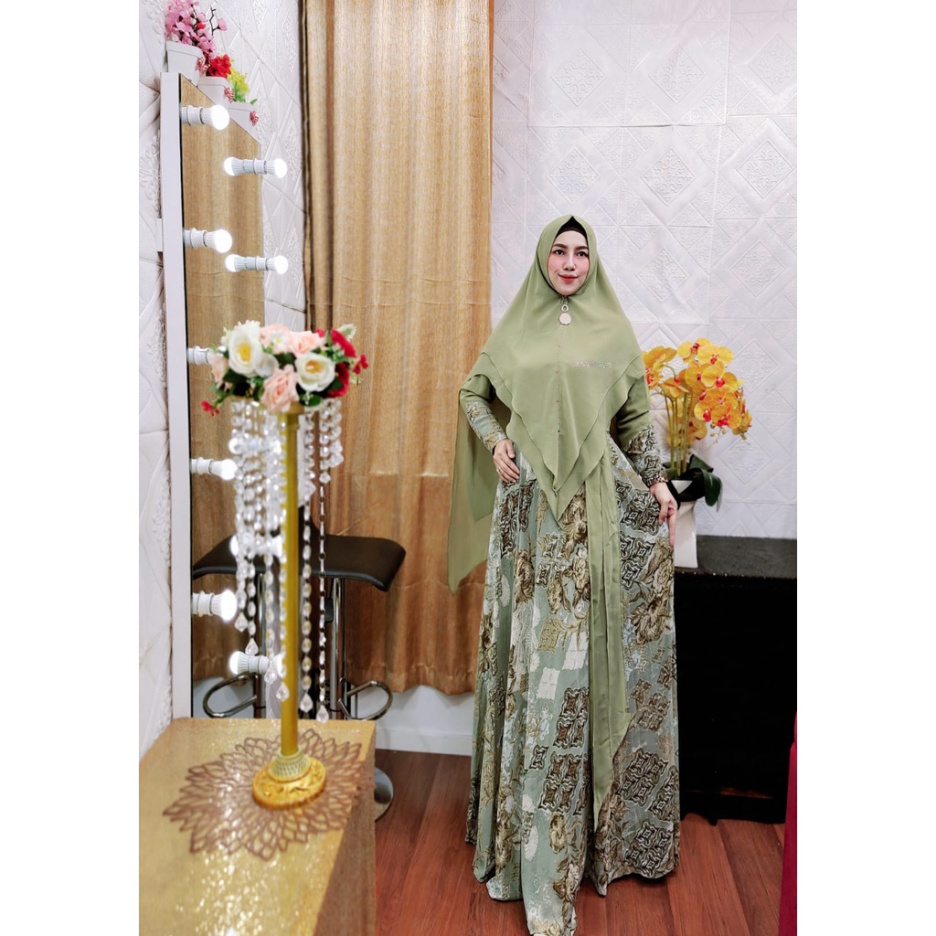 ORIGINAL Ayuna vol_2  syar'i  by arsyakayla /  Material ~  Seruty baby doll print premium.