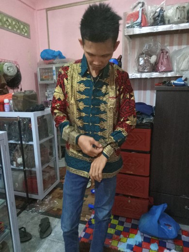 Tunik Songket Diandra Dan Malika Anak /kurung Batik Jupri Batik Couple