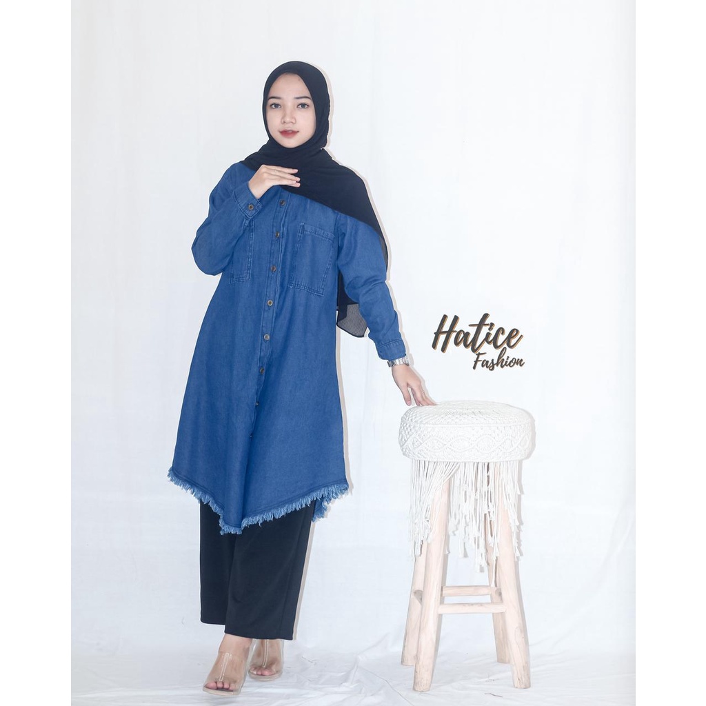 JEANS  levis DRESS MAXI DAN MIDI BY HALIS FASHION DENIM SOLID lepis