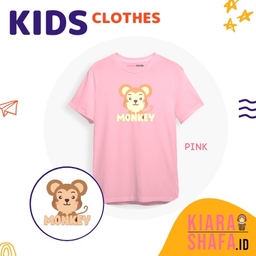 Kiarashafa - Baju Anak / Kaos Anak Monkey