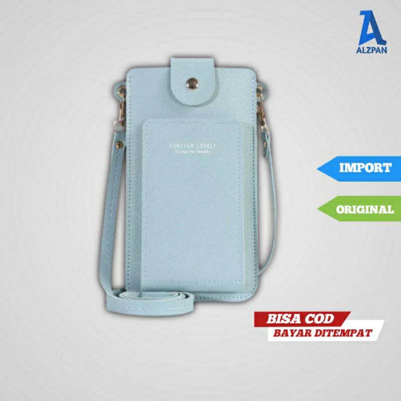 sling bag tas dompet hp touchable henpon hape wanita dan uang phone bag tas selempang slempang impor