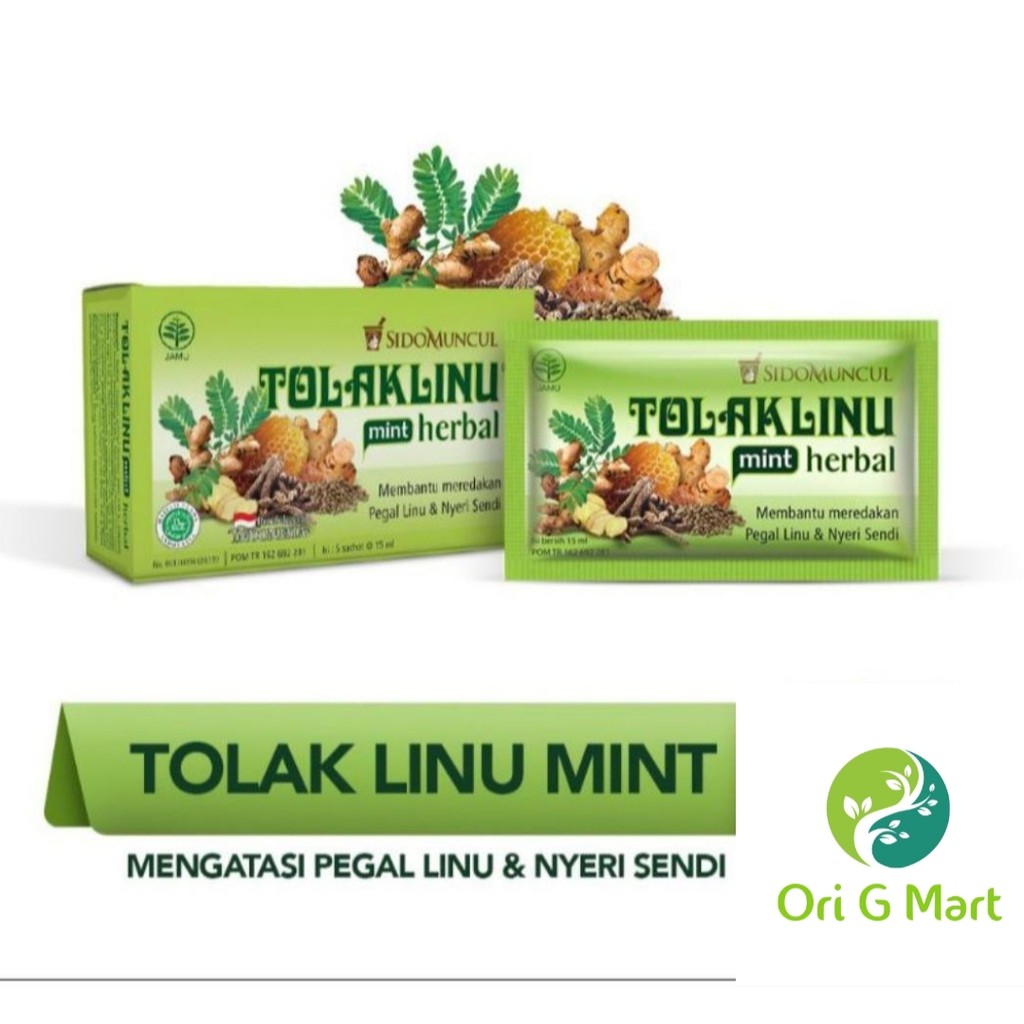 

TOLAK LINU MINT HERBAL 1 Box isi 5