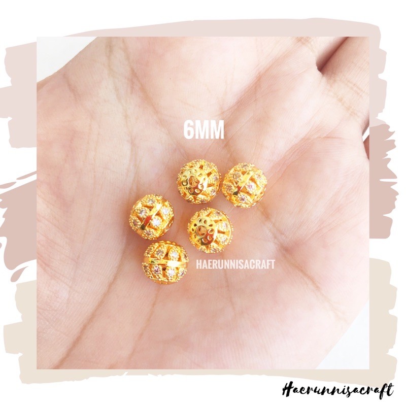 Liontin Charm xuping Tabung Bulat Gelang Tali Hongkong Emas Glitter