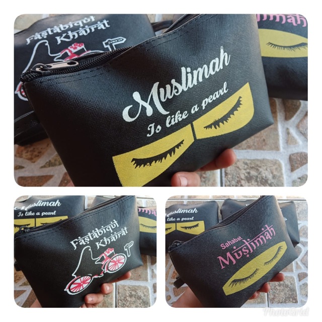 

BRK114- DOMPET MURAH SOUVENIR ULANG TAHUN HADIAH PERNIKAHAN HAJATAN LUCU POUCH KARAKTER MUSLIMAH