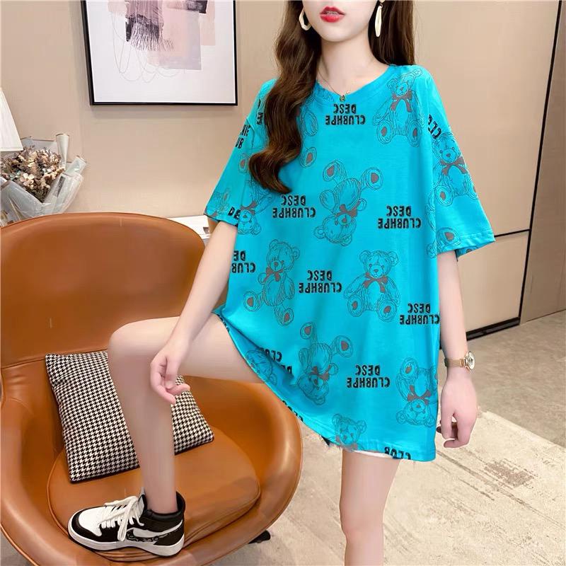 Overtee Tshirt Oversize Wanita Motif Bear Deschpe - 100% Import