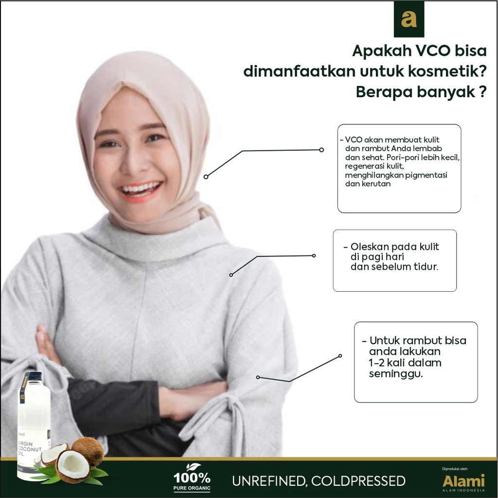 VCO virgin coconut oil 60 ml SPRAY | minyak kelapa murni | 100% organic | alami alam indonesia