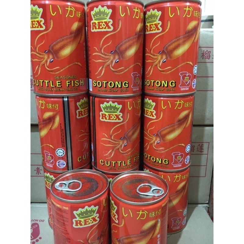 

[BESAR]Sotong Kaleng - Cumi Kaleng - Cuttle Fish 425gr - Sotong Rex ASLI MALAYSIA