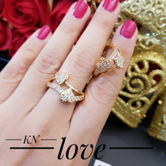 Xuping cincin lapis emas 18k 1925j