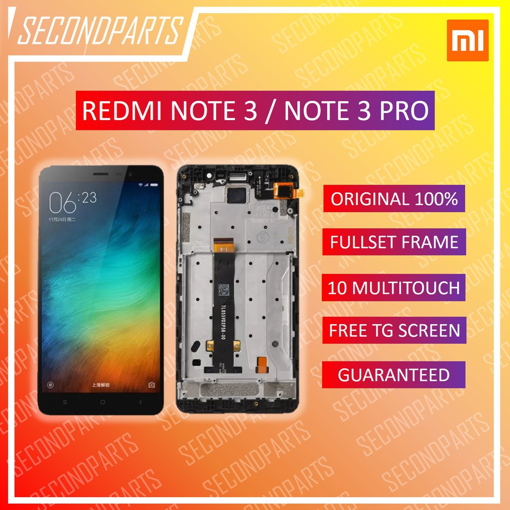 LCD FULLSET FRAME XIAOMI REDMI NOTE 3 / NOTE 3 PRO ORIGINAL COPOTAN