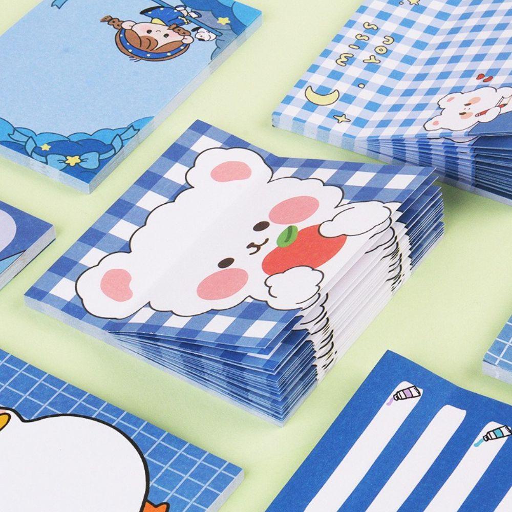 Lanfy Diary Memo Pad Kawaii Ins Kertas Label Alat Tulis Siswa Sticky Note Perlengkapan Sekolah Pesan Stiker