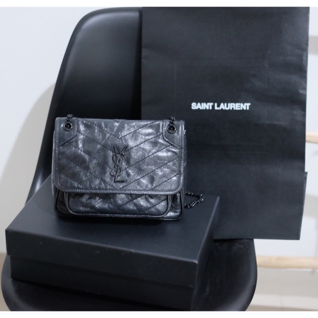Preloved authentic ysl niki baby / mini black 2019 saint laurent
