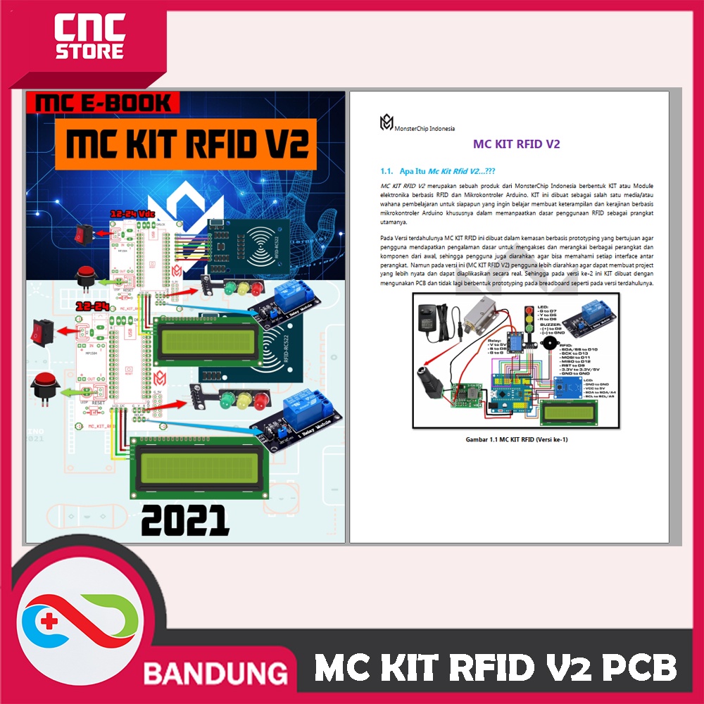 MC KIT RFID ARDUINO SMART SCURITY SYSTEM EKTP E-TOL E-SIM DOOR LOCK 2.0 NEW VERSION