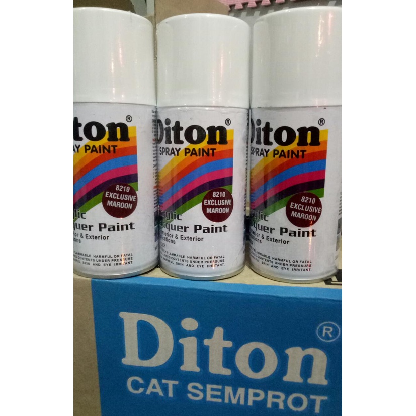 cat semprot pilok pilox diton  exclusive marron 8210 300cc merah marun merah hati merah gelap 300cc